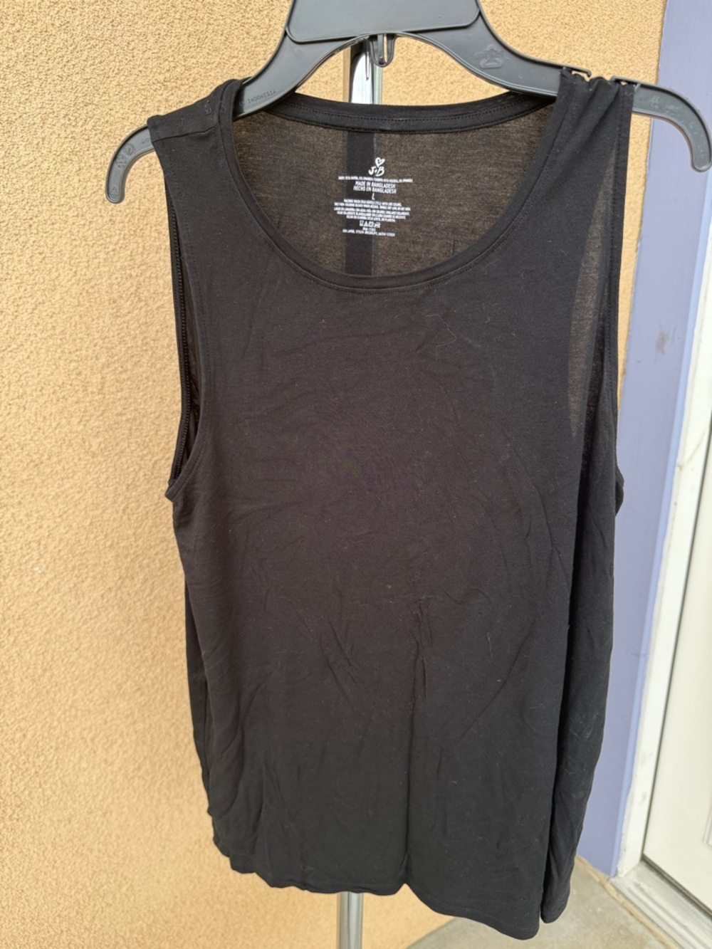 J Brand Black Scoop Neck Tank